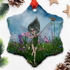 Cute Little Fairy Ornament (snowflake) by FantasyWorld7