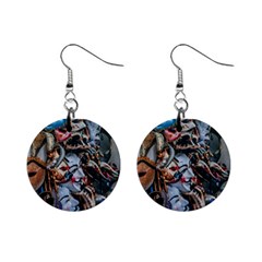 The Fools Mini Button Earrings by WensdaiAmbrose