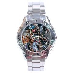 The Fools Stainless Steel Analogue Watch by WensdaiAmbrose