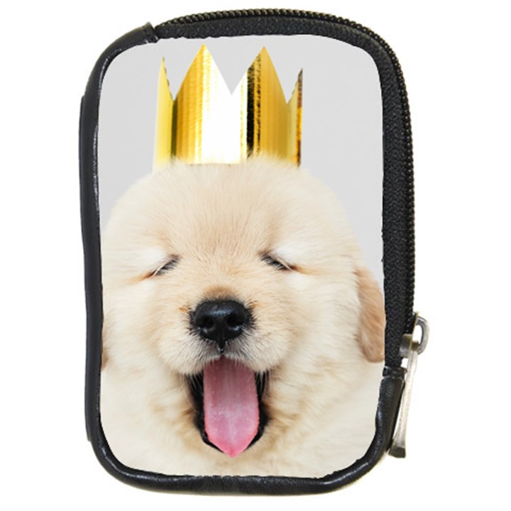 Royal Puppy Yawns Compact Camera Leather Case