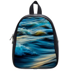 Ocean Waves School Bag (small) by WensdaiAmbrose