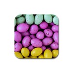 Jelly Beans - Pastel Rubber Square Coaster (4 pack)  Front