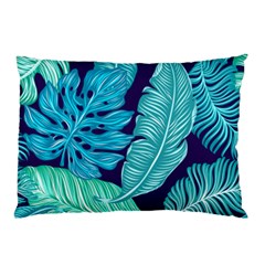 Tropical Greens Leaves Banana Pillow Case by Mariart