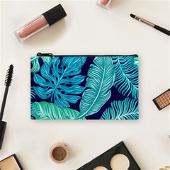 Tropical Greens Leaves Banana Cosmetic Bag (small) by Mariart