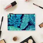 Tropical Greens Leaves Banana Cosmetic Bag (Small) Front