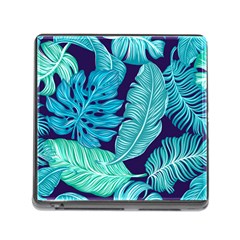 Tropical Greens Leaves Banana Memory Card Reader (square 5 Slot) by Mariart