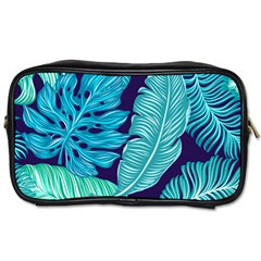 Tropical Greens Leaves Banana Toiletries Bag (one Side) by Mariart