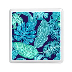 Tropical Greens Leaves Banana Memory Card Reader (square) by Mariart