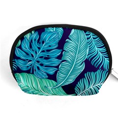 Tropical Greens Leaves Banana Accessory Pouch (medium) by Mariart