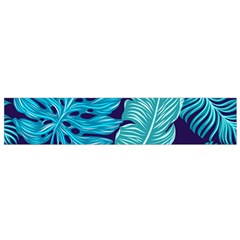 Tropical Greens Leaves Banana Small Flano Scarf by Mariart