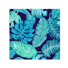 Tropical Greens Leaves Banana Small Satin Scarf (square) by Mariart