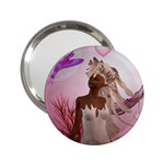 Wonderful Fairy With Feather Hair 2.25  Handbag Mirrors Front