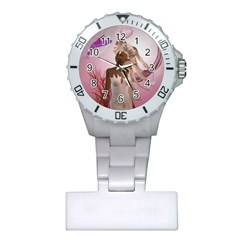 Wonderful Fairy With Feather Hair Plastic Nurses Watch by FantasyWorld7