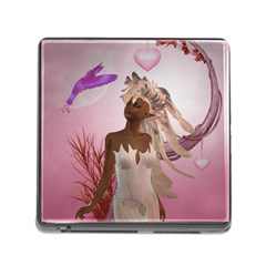 Wonderful Fairy With Feather Hair Memory Card Reader (square 5 Slot) by FantasyWorld7