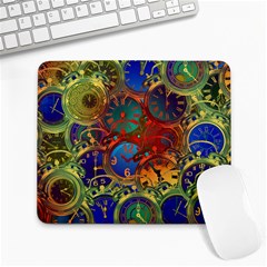 Time Clock Distortion Large Mousepads by Mariart