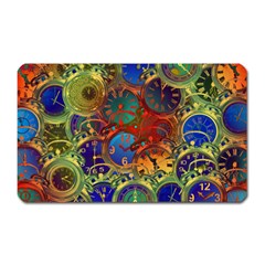 Time Clock Distortion Magnet (rectangular) by Mariart