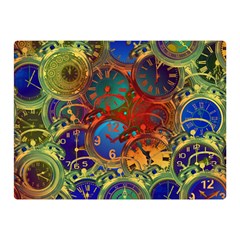 Time Clock Distortion Double Sided Flano Blanket (mini)  by Mariart