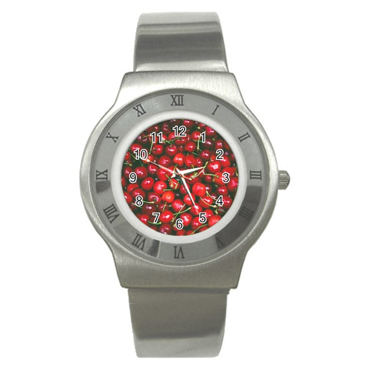 Cherries Jubilee Stainless Steel Watch