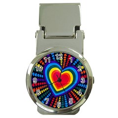 Rainbow Pop Heart Money Clip Watches by WensdaiAmbrose