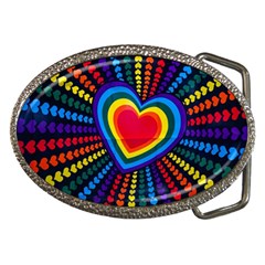 Rainbow Pop Heart Belt Buckles by WensdaiAmbrose