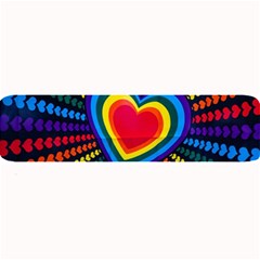 Rainbow Pop Heart Large Bar Mats by WensdaiAmbrose