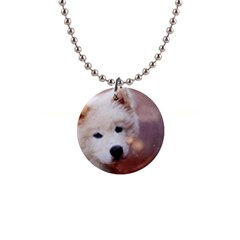 Puppy Love 1  Button Necklace by WensdaiAmbrose