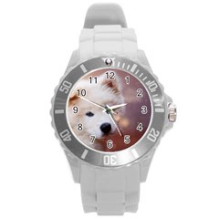 Puppy Love Round Plastic Sport Watch (l) by WensdaiAmbrose