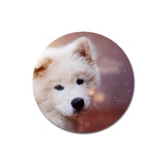 Puppy Love Magnet 3  (round) by WensdaiAmbrose