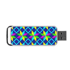 Pattern Star Abstract Background Portable Usb Flash (two Sides) by Pakrebo