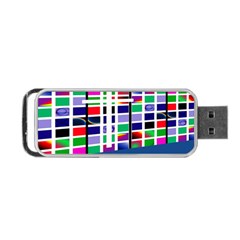 Color Graffiti Pattern Geometric Portable Usb Flash (one Side) by Pakrebo