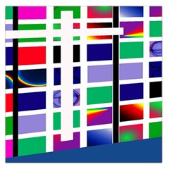 Color Graffiti Pattern Geometric Large Satin Scarf (square) by Pakrebo