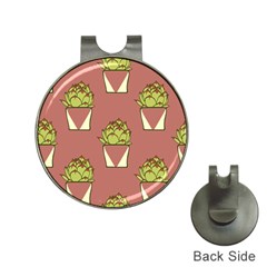 Cactus Pattern Background Texture Hat Clips With Golf Markers by Pakrebo