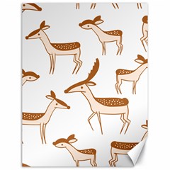 Seamless Deer Pattern Design Canvas 18  X 24  by Pakrebo