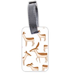 Seamless Deer Pattern Design Luggage Tags (two Sides) by Pakrebo