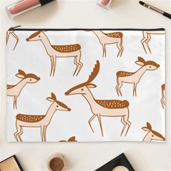 Seamless Deer Pattern Design Cosmetic Bag (xxxl) by Pakrebo