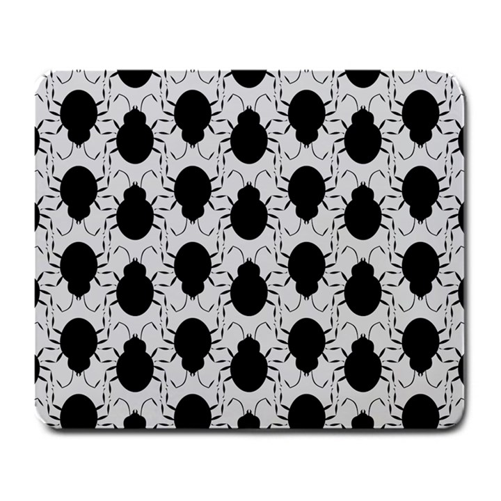 Pattern Beetle Insect Black Grey Large Mousepads