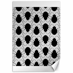 Pattern Beetle Insect Black Grey Canvas 20  X 30  by Pakrebo