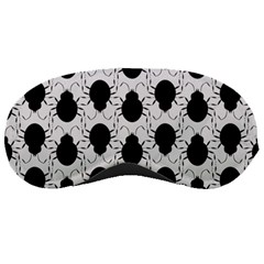 Pattern Beetle Insect Black Grey Sleeping Masks by Pakrebo