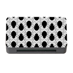 Pattern Beetle Insect Black Grey Memory Card Reader With Cf by Pakrebo