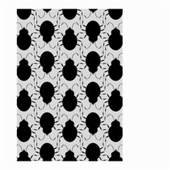 Pattern Beetle Insect Black Grey Small Garden Flag (two Sides) by Pakrebo