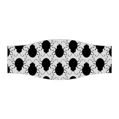 Pattern Beetle Insect Black Grey Stretchable Headband by Pakrebo