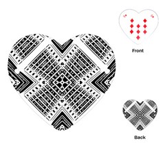 Pattern Tile Repeating Geometric Playing Cards (heart) by Pakrebo