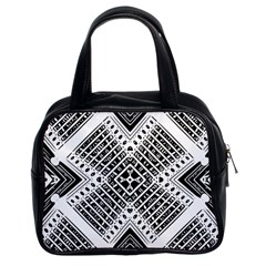 Pattern Tile Repeating Geometric Classic Handbag (two Sides) by Pakrebo