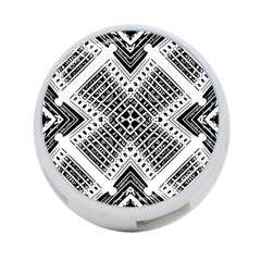 Pattern Tile Repeating Geometric 4-port Usb Hub (two Sides) by Pakrebo