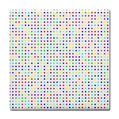 Dots Color Rows Columns Background Tile Coasters by Pakrebo