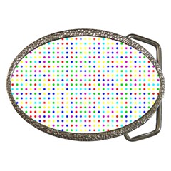 Dots Color Rows Columns Background Belt Buckles by Pakrebo