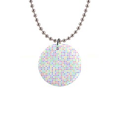 Dots Color Rows Columns Background 1  Button Necklace by Pakrebo