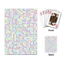 Dots Color Rows Columns Background Playing Cards Single Design by Pakrebo