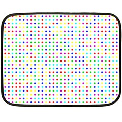 Dots Color Rows Columns Background Double Sided Fleece Blanket (mini)  by Pakrebo