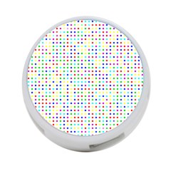 Dots Color Rows Columns Background 4-port Usb Hub (two Sides) by Pakrebo